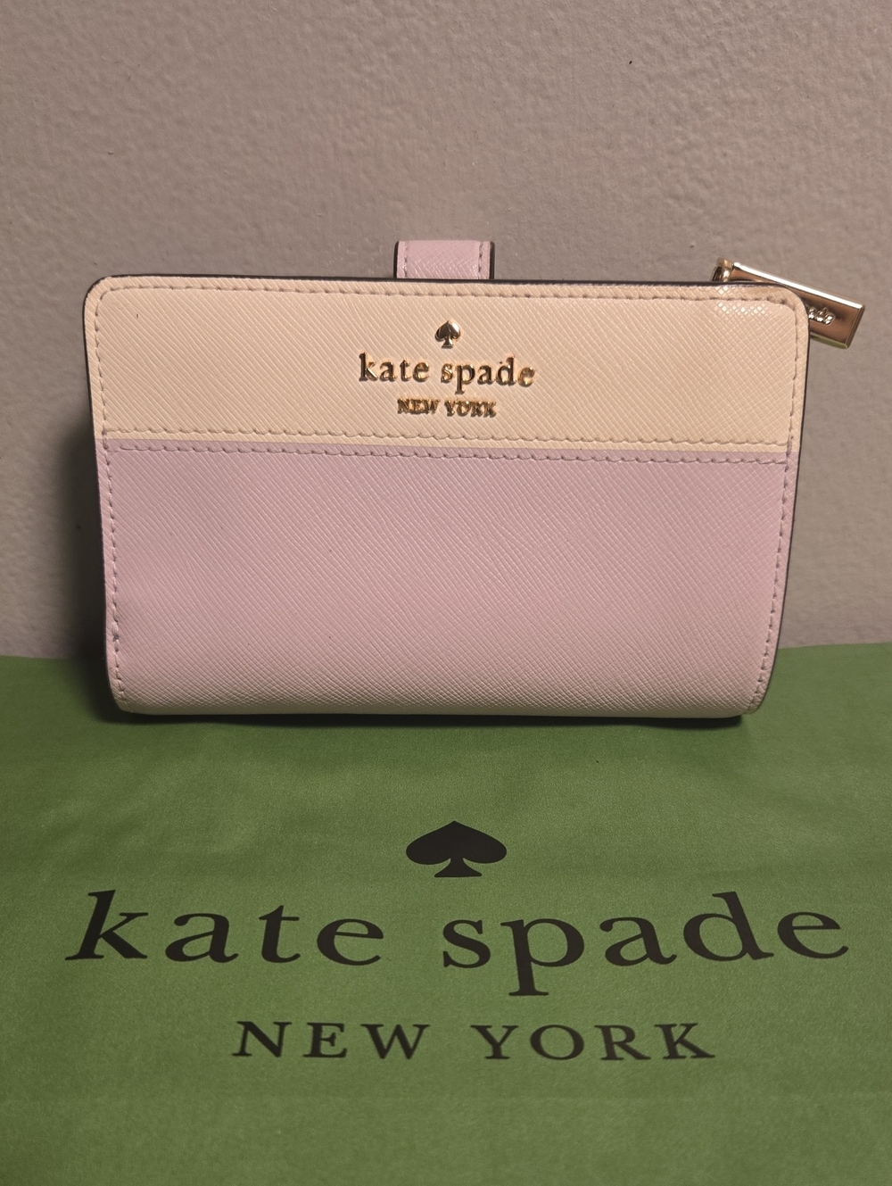 Kate Spade New York Two-Tone Pink & Cream Wallet